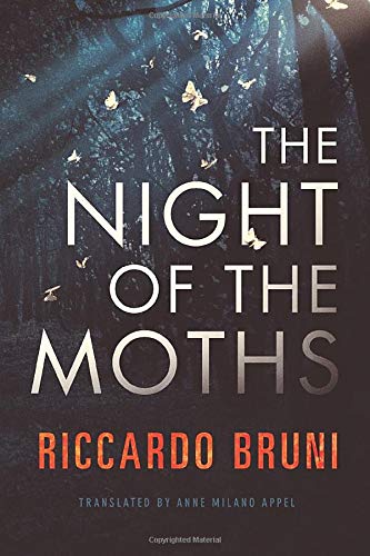 Book cover: dark trees, moths, and large white text reading "The Night of the Moths".