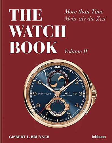 Book cover featuring a detailed, gold-framed watch face on a red background.