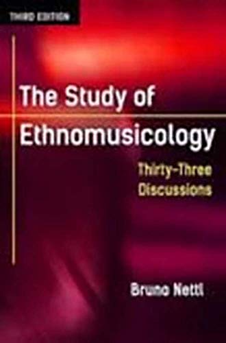 Book cover: “The Study of Ethnomusicology” by Bruno Nettl, third edition.