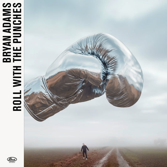 Album cover for Bryan Adams’ “Roll With The Punches” featuring a boxing glove.