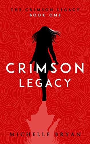 Book cover featuring a black silhouette of a woman against a red swirling background.