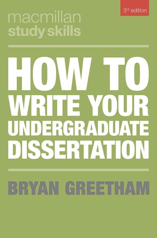 Green book cover with white text: "How to Write Your Undergraduate Dissertation.