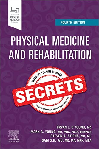 Book cover: "Physical Medicine and Rehabilitation Secrets," fourth edition.