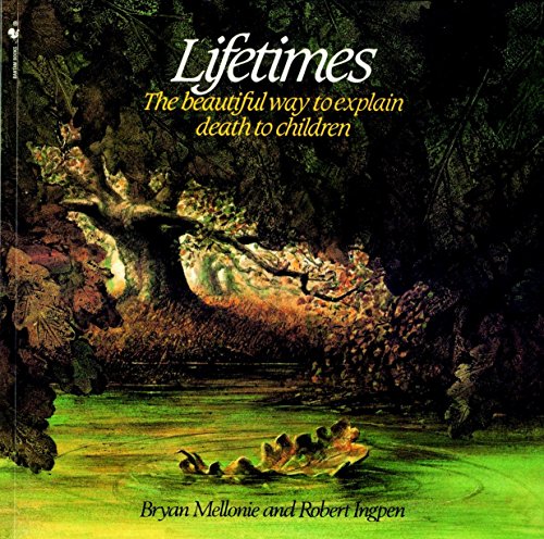Book with colorful cover and illustrations explaining death to children.