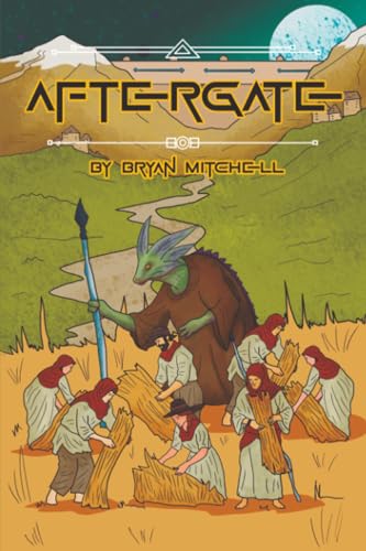 Book cover: dragon overseeing people harvesting crops in a field.