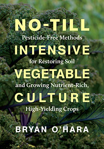Book cover with green foliage and text about no-till gardening.