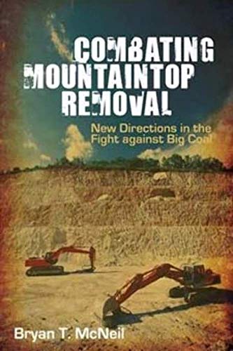 Book cover depicting mountaintop removal mining with heavy machinery.