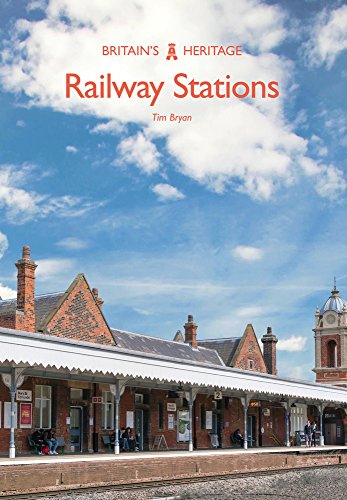 Book cover featuring a historic British railway station platform and brick buildings.