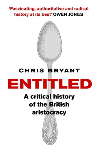 Book cover: “Entitled” with a silver spoon illustration, red title text.