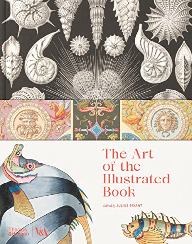 Book cover featuring detailed illustrations of shells, fish, and ornate designs.