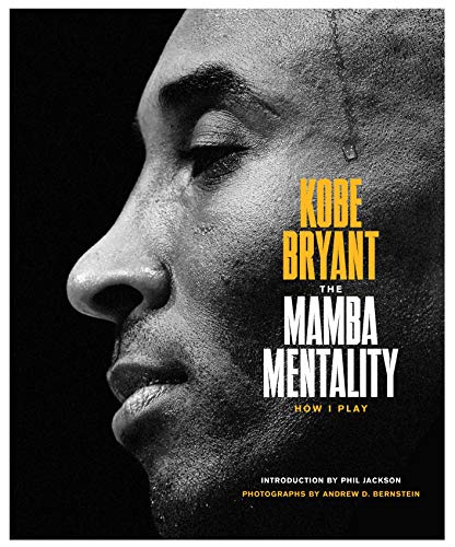 Black and white profile portrait of Kobe Bryant on the book cover.