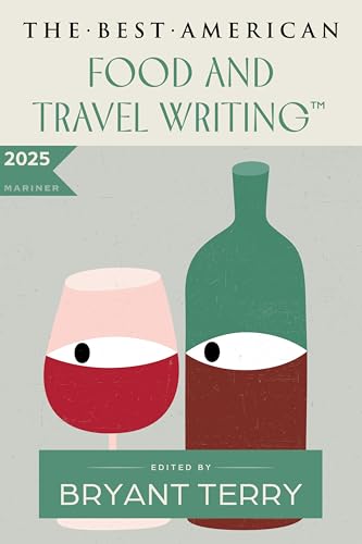 Book cover with illustrated wine glasses and bottle, titled “The Best American…”