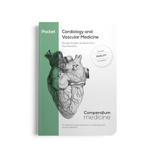 Medical textbook cover with cardiology and vascular medicine title on a neutral background.