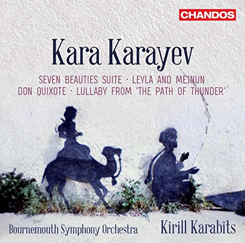 CD cover for Kara Karayev orchestral works, featuring silhouetted figures.