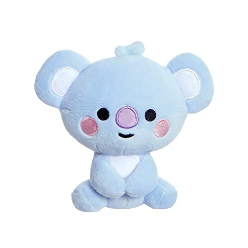 Light blue Koya plush toy, a koala character with pink cheeks.