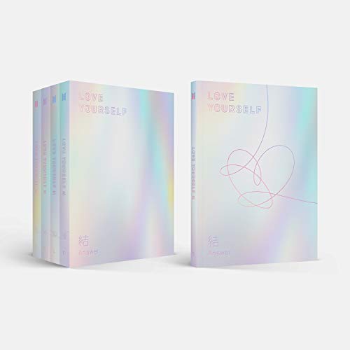 "Pastel yellow and white gradient background with 'LOVE YOURSELF' and 'Answer' text."