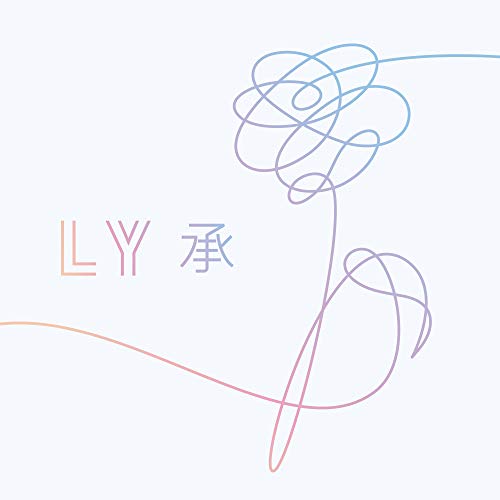 BTS “Love Yourself: Her” album cover with a line-drawn flower and text.