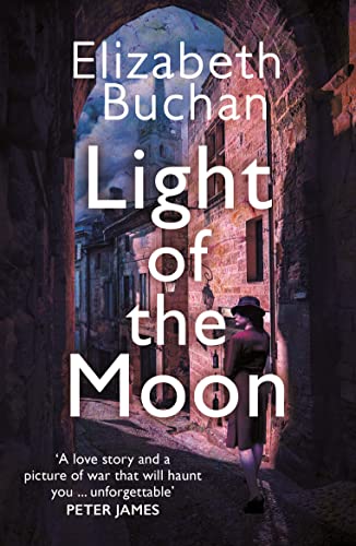 Book cover: woman in hat stands in a narrow, stone alleyway.