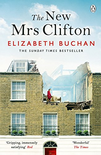 Book cover: “The New Mrs Clifton” with a woman overlooking bombed buildings.