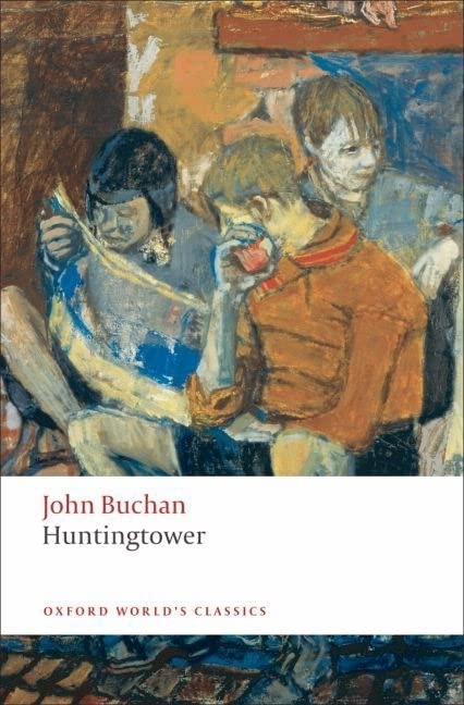 Book cover: “Huntingtower” by John Buchan, with painted figures.
