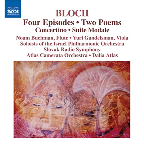 CD cover for Bloch’s “Four Episodes” featuring abstract, colorful artwork.