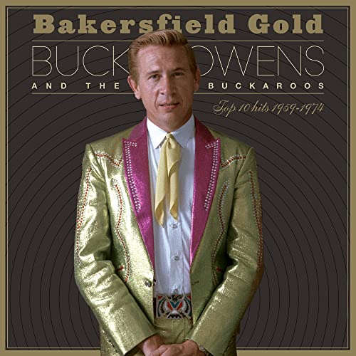 Buck Owens album cover featuring a portrait of the singer in a suit.