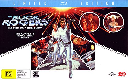 Buck Rogers Blu-ray cover art featuring characters and space scenes.