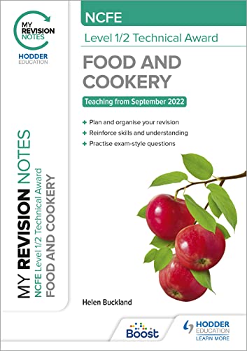 Book cover for NCFE Level 1/2 Technical Award in Food and Cookery with apples.
