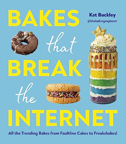 Book cover with colorful desserts: a donut, cake, and cookie.