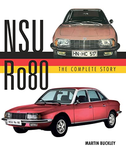 Book cover featuring a red NSU Ro80 car, front and side views.
