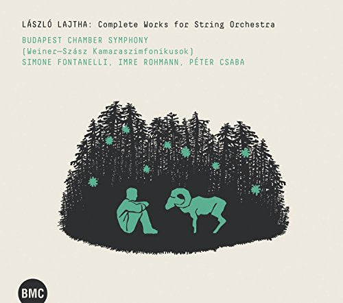 CD cover: green forest scene with figures, text reading "László Lajtha.