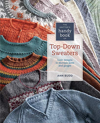 Book cover featuring a stack of colorful, textured hand-knitted sweaters with title text overlay.