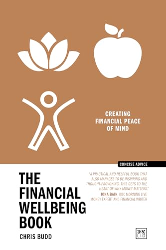 Book cover with white icons of a flower, apple, and person on brown.