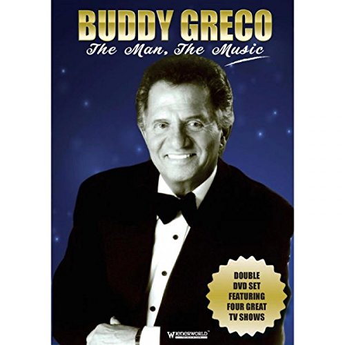 Buddy Greco DVD cover featuring a portrait of the singer in a tuxedo.