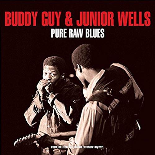 Album cover featuring Buddy Guy and Junior Wells in black and white.
