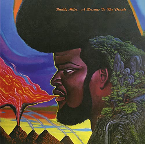 Album cover for Buddy Miles’ “A Message To The People,” featuring a portrait.