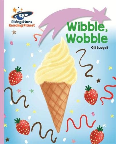Book cover featuring a vanilla ice cream cone, strawberries, and confetti on blue background.