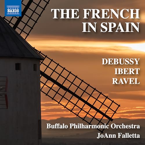 CD cover: windmill against a sunset, text listing composers and orchestra.