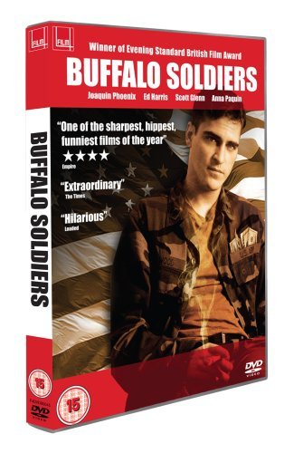 DVD cover for "Buffalo Soldiers" featuring Joaquin Phoenix in uniform.