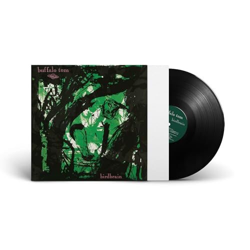 Buffalo Tom Birdbrain vinyl record with a green and black abstract cover art.
