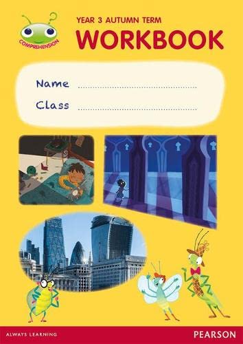 Year 3 workbook cover with illustrations of children and insects.