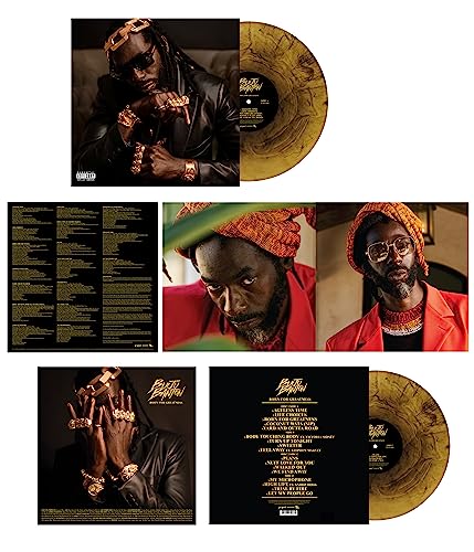 Buju Banton vinyl record with album artwork and tracklist details.