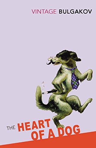 Book cover: a dog standing upright, wearing a tie and smoking.