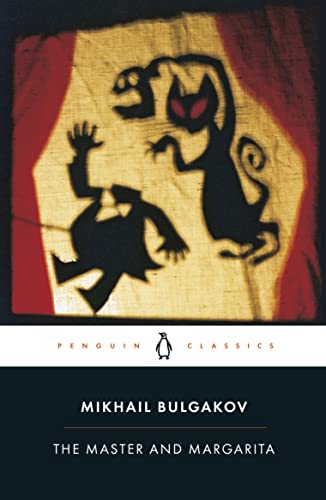 Book cover featuring a silhouette of a cat and a man against red curtains.