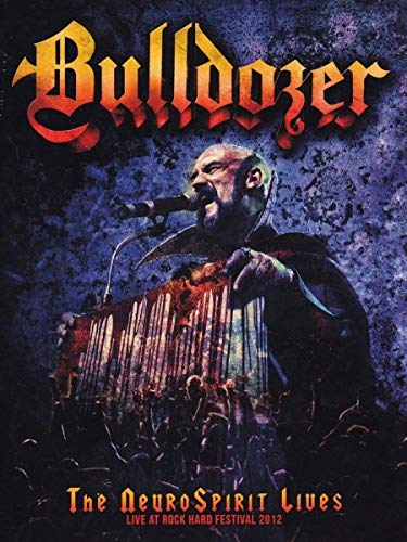 CD cover for Bulldozer's "The Neurospirit Lives" featuring a singer.