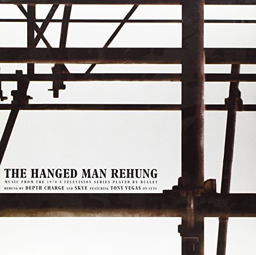 Album cover with text over a silhouette of dark metal scaffolding against white.