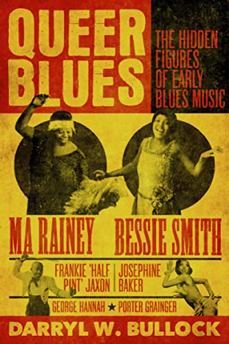 Book cover featuring portraits of Ma Rainey and Bessie Smith, titled "Queer Blues.