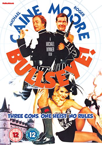 DVD cover for "Bullseye" featuring Michael Caine and Roger Moore.
