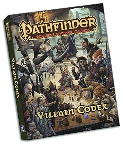 Book cover depicting a gathering of fantasy villains and creatures.
