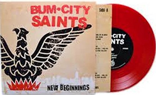 Red vinyl record and album cover featuring a black eagle and red text.